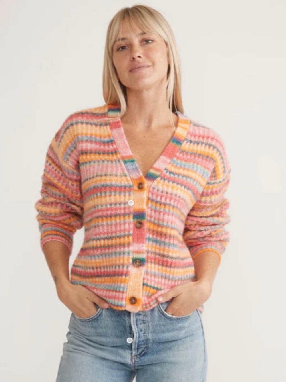 📌Marine Layer Dream Yarn Crop Cardigan